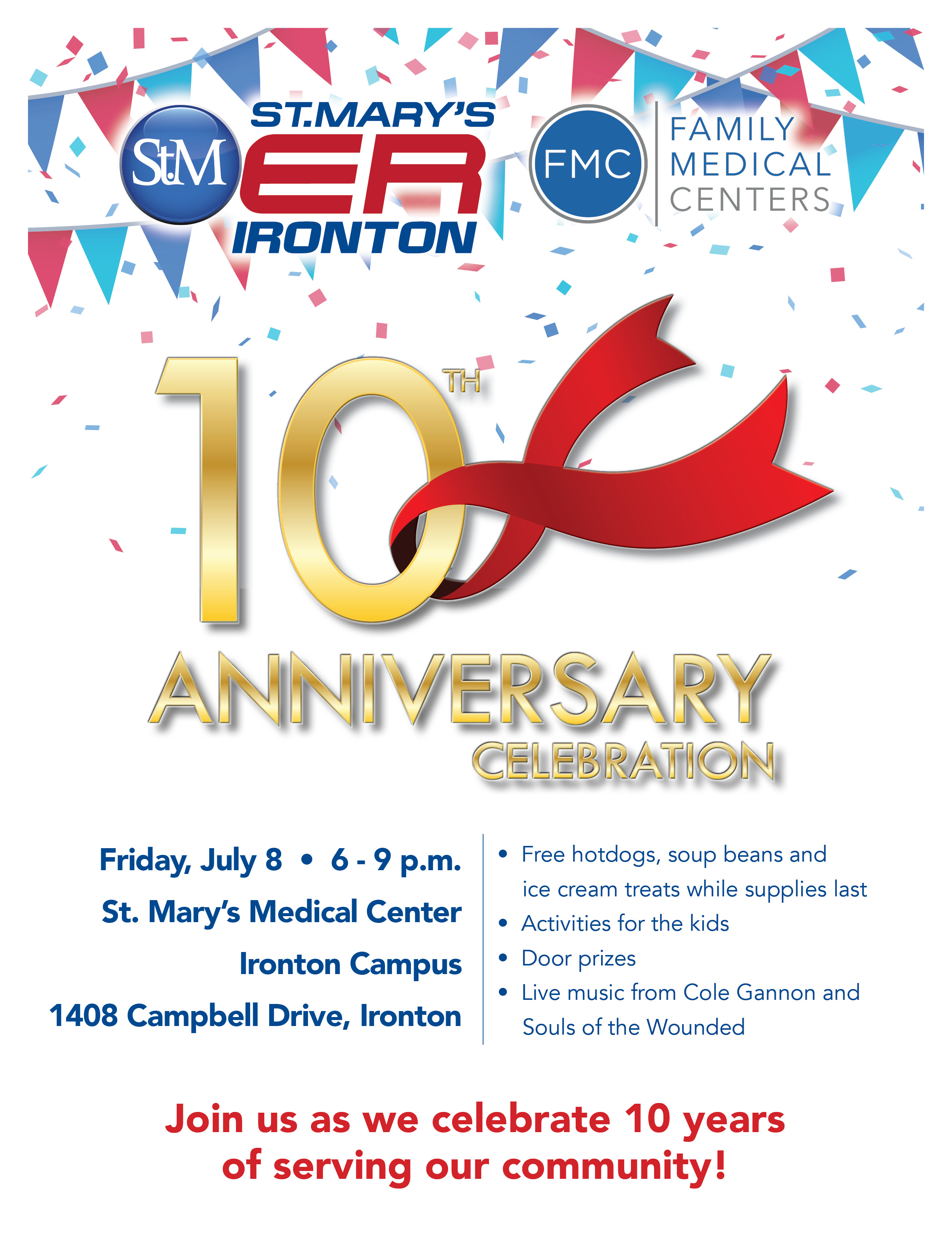 St. Mary’s ER Ironton and Family Medical Centers celebrating 10th